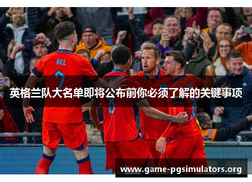 英格兰队大名单即将公布前你必须了解的关键事项 英格兰队大名单即将公布前你必须了解的关键事项